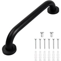 Stück Badewannengriff, rutschfester Haltegriff für die Dusche, geeignet für ältere Menschen/Badezimmerküche, 30 cm (schwarz) von INEASICER