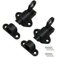 Stück Türriegel, Federriegel, Türriegel, mit 8 Schrauben, geeignet für Türen und Fenster, Holztüren, Toilettentüren, Schränke, Kleiderschränke, von INEASICER