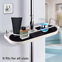 Teleskop-Duschregal, verstellbare Stange, multifunktionaler Badezimmer-Organizer, Seifenhalter zur Aufbewahrung von Shampoo, Seife und Lotion, 1 von INEASICER