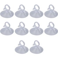 Ineasicer - Transparenter Saugnapf, 10 Stück Solarpanel-Saugnapf, PVC-Zugring, robuster Zugring, Mehrzweck-Solarpanel-Saugnapf für Autoglas von INEASICER