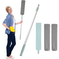 Tuch, Mikrofaser und Wischtuch, Handgehaltener Staubwedel zur Reinigung von Rillenspalten, Teleskop-Fugenreiniger, Magisches Tuch, Mikrofaser und Wischtuch, Handgehaltener Staubwedel zur Reinigung von Rillenspalten, Teleskop-Fugenreiniger, Magisches von INEASICER