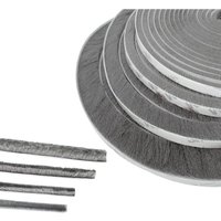 Türbürstendichtung, 1m (l) x 9mm (b) x 23mm (t), Grau, Schalldichte Tür- und Fensterdichtung, Selbstklebende Bürstendichtung von INEASICER