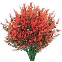 UV-beständige Blumen für draußen, 8 Bündel, UV-beständige Pflanzen für draußen, aus UV-beständigem Kunststoff für die Dekoration von Zuhause oder von INEASICER
