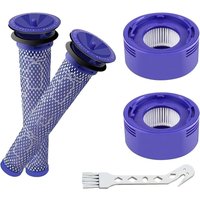 V7 V8-Filter für Dyson, 4er-Pack Ersatzfilter für Dyson V7 V8 Absolute Animal Motorhead Animal Staubsauger, 2 HEPA-Nachfilter, 2 Vorfilter, ersetzen von INEASICER