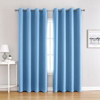 Verdunkelungsvorhänge für Schlafzimmer – doppelt wärmeisolierter Fenstervorhang für Zuhause/schwerer, fester Stoff für, 2er-Set, 100 x 250 cm, Blau Verdunkelungsvorhänge für Schlafzimmer – doppelt wärmeisolierter Fenstervorhang für Zuhause/schwerer, fester Stoff für, 2er-Set, 100 x 250 cm, Blau von INEASICER