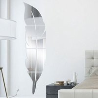 Wanddekoration Wandaufkleber Wandspiegel Wandaufkleber Aufkleber Dekoration Badezimmer Schlafzimmer Wohnzimmer Dekorative Wandaufkleber Tapeten Feder von INEASICER