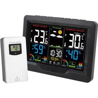 Ineasicer - Wetteruhr mit Farbbildschirm und Sensor, Innenthermometer und Hygrometer, über usb wiederaufladbarer Alarm von INEASICER