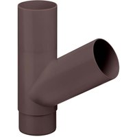 Inefa - Abzweiger Fallrohr 60 Grad, pvc Zubehör Fallrohr Kunststoff, einfache Steckmontage, Made in Germany - DN100/100 Dunkelbraun Inefa - Abzweiger Fallrohr 60 Grad, pvc Zubehör Fallrohr Kunststoff, einfache Steckmontage, Made in Germany - DN100/100 Dunkelbraun von INEFA