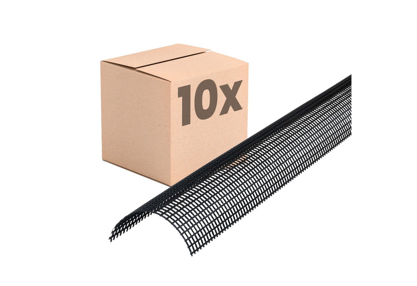 INEFA Dachrinne, 10x Laubschutzgitter Dachrinnen Laubschutz Schwarz, PVC 83mm, 2m, 10-St., Laubfang Dachrinennschutz, Dachrinnenabdeckung, Made in Germany INEFA Dachrinne, 10x Laubschutzgitter Dachrinnen Laubschutz Schwarz, PVC 83mm, 2m, 10-St., Laubfang Dachrinennschutz, Dachrinnenabdeckung, Made in Germany von INEFA