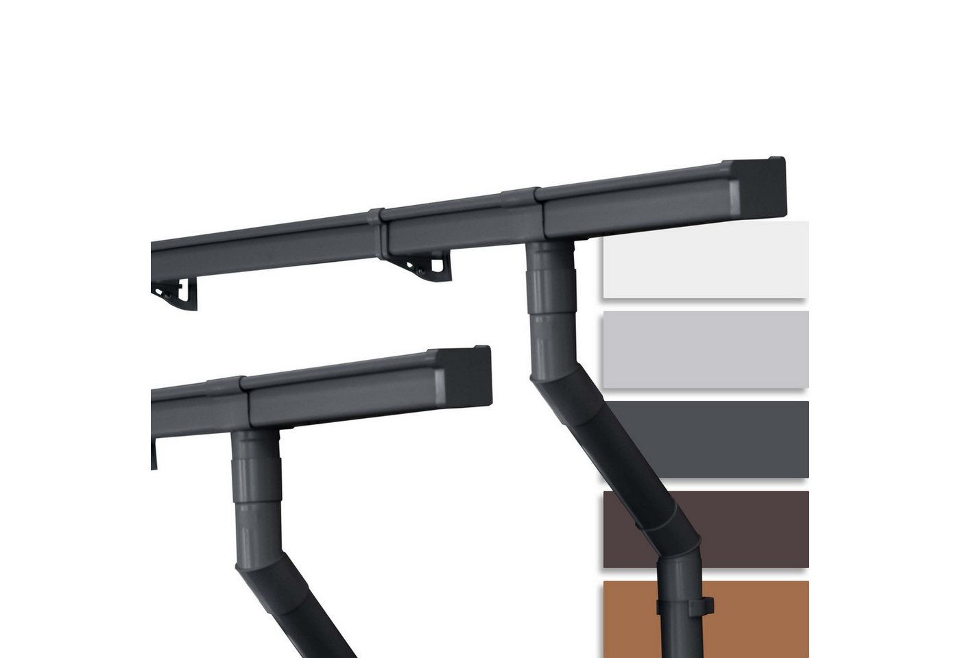 INEFA Dachrinne NW 68 Dachrinnen-Set kastenförmig aus PVC für Gartenhaus, Kastenrinnen- Set von INEFA, 2-St., Set für zwei Dachseiten, Regenrinne aus Kunststoff für Satteldach, Made in Germany INEFA Dachrinne NW 68 Dachrinnen-Set kastenförmig aus PVC für Gartenhaus, Kastenrinnen- Set von INEFA, 2-St., Set für zwei Dachseiten, Regenrinne aus Kunststoff für Satteldach, Made in Germany von INEFA