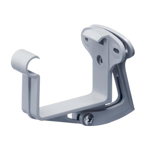 INEFA Stirnbretthalter justierbar, kastenrinne NW68 / 68mm, Grau Dachrinnenhalter Dachrinnenzubehör, einfache Montage, Made in Germany von INEFA