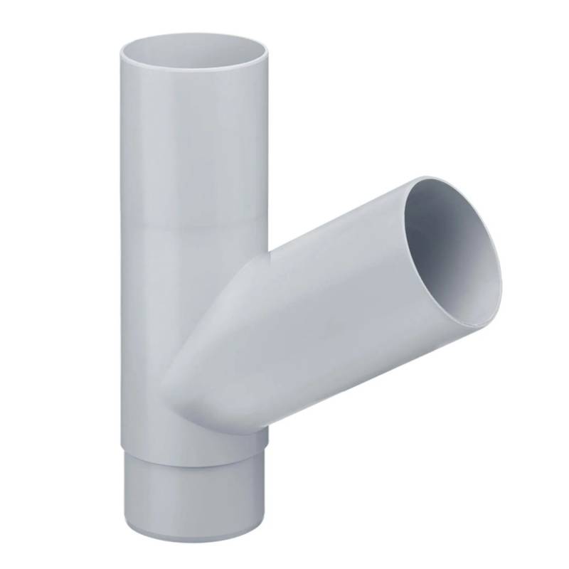 Inefa Abzweiger Fallrohr PVC 60 Grad DN 125/125 Grau Dachentwässerung von INEFA