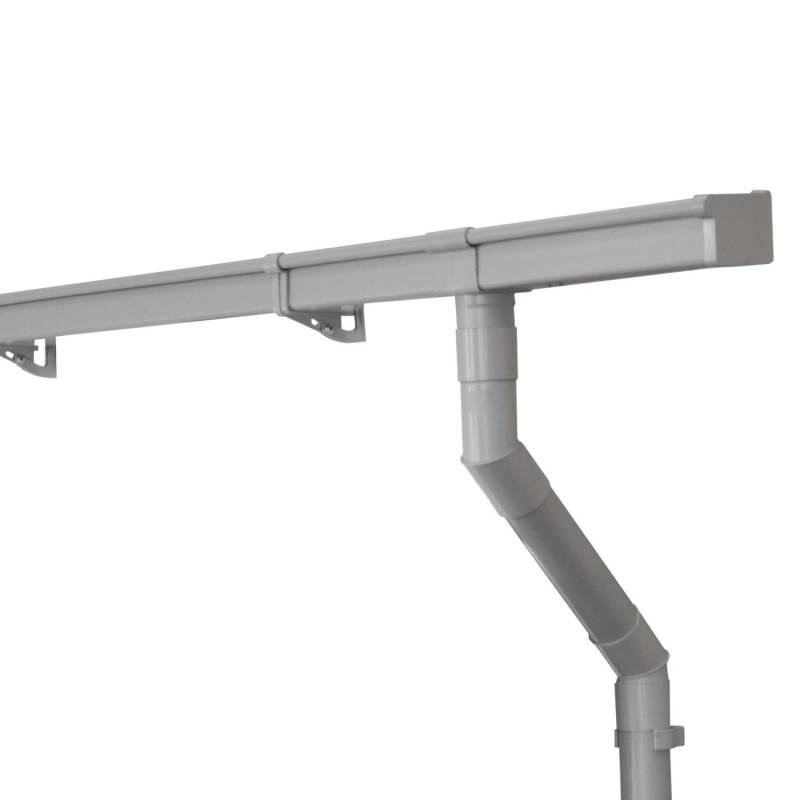 Inefa Dachrinnen Set PVC 2m NW 68 Kastenrinne Spielhaus Grau von INEFA