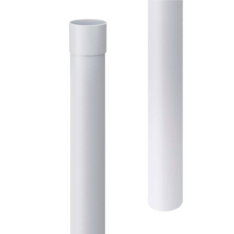 Inefa Fallrohr PVC 200cm DN 50 Weiß Ableitung von Regenwasser von INEFA