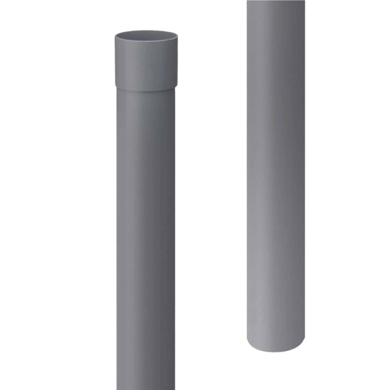 Inefa Fallrohr PVC 200cm DN 75 Anthrazit Ableitung von Regenwasser von INEFA