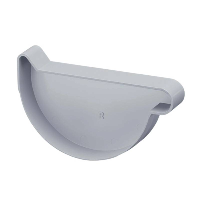 Inefa Rinnenboden Rechts PVC NW 180 Halbrund Grau Abdichtung Dachrinne von INEFA