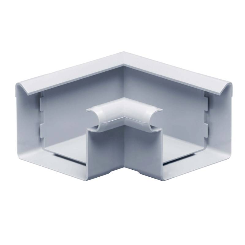 Inefa Rinnenwinkel 90 Grad Inneneck PVC NW 68 Kastenrinne Grau von INEFA
