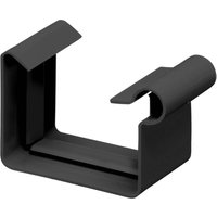 Inefa - Rinnenverbinder Kastenrinne, pvc Verbinder für Dachrinne Kunststoff, Dachrinnenzubehör, Made in Germany - NW68 / 68mm Anthrazit von INEFA