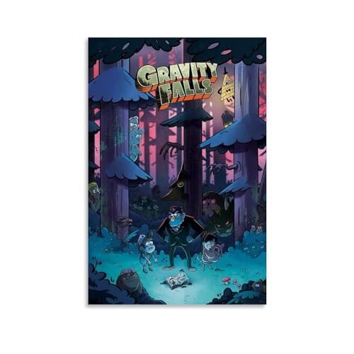 INEOUT Anime Gravity Falls Art Poster Dekorative Malerei Leinwand Wandkunst Wohnzimmer Poster Schlafzimmer Malerei,Wandkunst Bilddruck Moderne Familienzimmer Dekor 24x36inch(60x90cm) von INEOUT