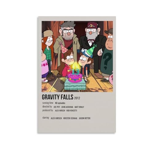 INEOUT Gravity Falls Anime Art Poster Dekorative Malerei Leinwand Wandkunst Wohnzimmer Poster Schlafzimmer Malerei,Wandkunst Bilddruck Moderne Familienzimmer Dekor 16x24inch(40x60cm) von INEOUT