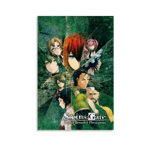 INEOUT Manga Steins Gate Poster, dekoratives Gemälde, Leinwand, Wandposter und Kunstdruck, modernes Familienschlafzimmer-Dekor-Poster, 40 x 60 cm von INEOUT