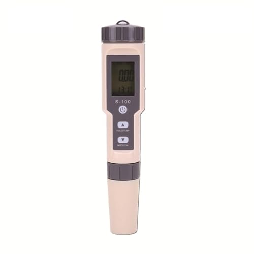 INF Digitales Messgerät für Wasser, 4-in-1, IP67, Wassertester für Salzgehalt, TDS, EC, Temperatur, Farbe Weiß / Grau von INF