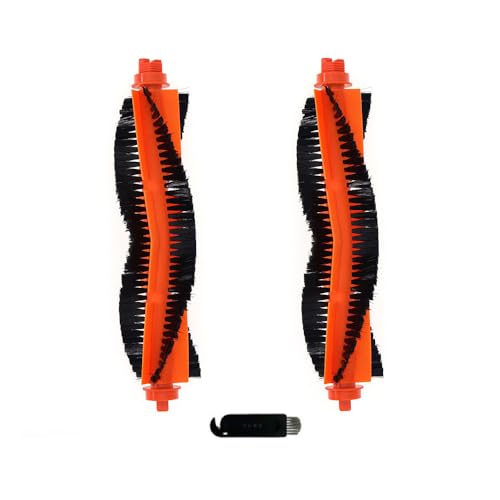 INF 2er-Pack Ersatzwalzenbürste für Xiaomi Robot Vacuum-Mop 2S/Mop P/Mop Pro/XMSTJQR2S/STYTJ02YM, 2 x Hauptbürste, 1 x Reinigungswerkzeug von INF