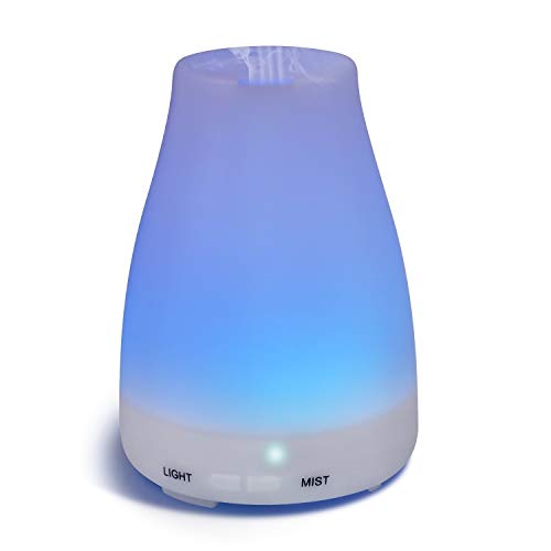 INF Ultraschall Raumbefeuchter und Aroma Diffuser, Luftbefeuchter mit Aromalampe, LED Nachtlicht, 150 ml von INF