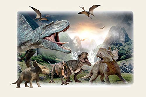 Dinosaurier wandtattoo kinderzimmer wandaufkleber PVC-Aufkleber Hauptdekorativer Aufkleber für Schlafzimmeraufkleber für das Kinder zimmer 57cm X 81cm von INFANS