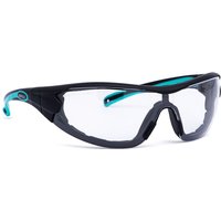 Infield Schutzbrille Velor pc af as uv, schwarz/türkis 9600 155 von INFIELD SAFETY