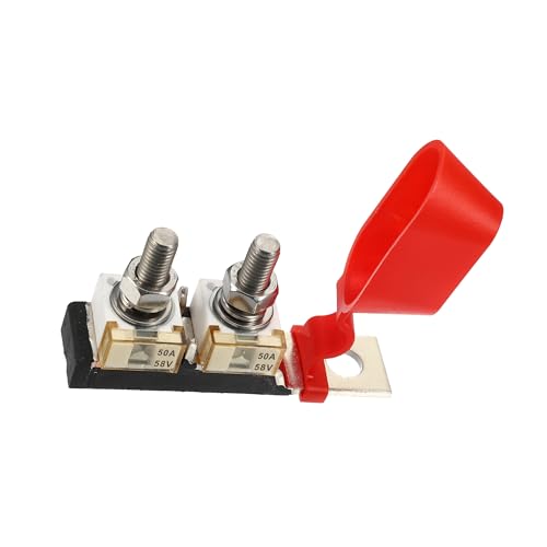 INFINAUTO 50 A MRBF Klemmsicherungsblock-Set, Kunststoff, schwarz, 1 Set, stilvolles Design von INFINAUTO