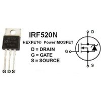 IRF520NPBF N-MosFet-Transistor 100V 48W TO220 von INFINEON TECHNOLOGIES