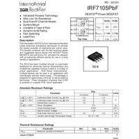 Infineon Technologies IRF7105PBF-GURT MOSFET 2 N-Kanal, P-Kanal 2.0W SO-8 von INFINEON TECHNOLOGIES