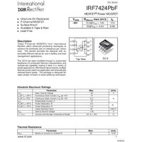 Infineon Technologies IRF7424PBF-GURT MOSFET 1 P-Kanal 2.5W SO-8 von INFINEON TECHNOLOGIES