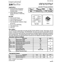 Infineon Technologies IRF8707PBF-GURT MOSFET 1 N-Kanal 2.5W SO-8 von INFINEON TECHNOLOGIES