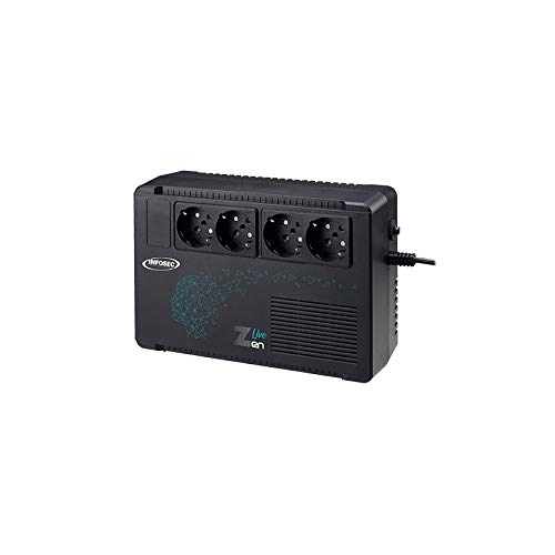 Infosec Zen Live Wechselrichter 650 x 4 Schuko/FR LED/2 A (66082)-0829 von INFOSEC UPS SYSTEM