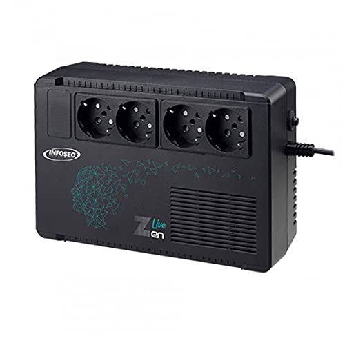 Wechselrichter Infoec *Zen Live 500 x 4 Steckdosen SCHUKO/FR LED/2 A (66081) *0812 von INFOSEC