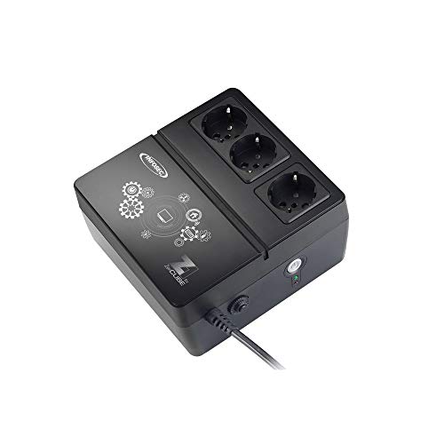 INFOSEC- Z1 Zenergy Cube EX 400 VA, 3-Fach geschüttelt, schwarz von INFOSEC