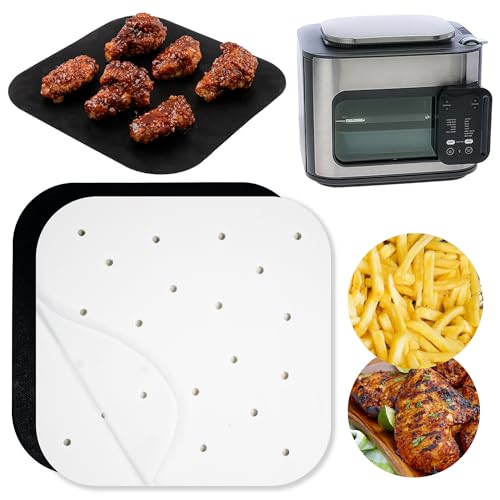 INFRAOVENS Air Fryer Pergamentpapierbögen für Ninja Combi All-in-One Multicooker 14-in-1 SFP701 Airfryer Ofen und Slow Cooker, perforierte Einlagen, 100 Stück vorgeschnittenes, quadratisches Zubehör, INFRAOVENS Air Fryer Pergamentpapierbögen für Ninja Combi All-in-One Multicooker 14-in-1 SFP701 Airfryer Ofen und Slow Cooker, perforierte Einlagen, 100 Stück vorgeschnittenes, quadratisches Zubehör, von INFRAOVENS