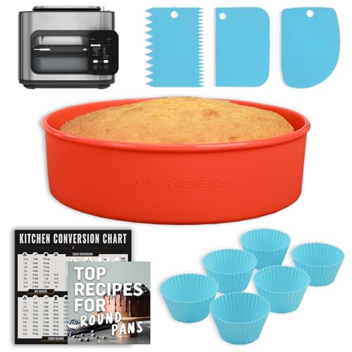 INFRAOVENS Backzubehör für Ninja Combi All-in-One SFP701 Silikon-Kuchenform, wiederverwendbare Cupcake-Einlagen, Umrechnungstabelle Luftfritteusen-Set zum Backen, Kochen, Aufwärmen im elektrischen INFRAOVENS Backzubehör für Ninja Combi All-in-One SFP701 Silikon-Kuchenform, wiederverwendbare Cupcake-Einlagen, Umrechnungstabelle Luftfritteusen-Set zum Backen, Kochen, Aufwärmen im elektrischen von INFRAOVENS