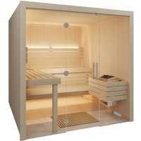 Infraworld - Gracil Elementsauna in Espe Saunakabine Stäbchen-Optik 210x210x210cm von INFRAWORLD