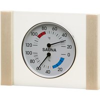 Infraworld - Klimamesser mit Glas Holzrahmen in Espe Sauna Thermometer Hygrometer Infraworld - Klimamesser mit Glas Holzrahmen in Espe Sauna Thermometer Hygrometer von INFRAWORLD