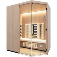 Infraworld - Prima 2 Infrarotkabine mit ABC-Strahler/Flächenheizung/Salzverdampfer Holzart: Hemlock - Breite: 152 cm Infraworld - Prima 2 Infrarotkabine mit ABC-Strahler/Flächenheizung/Salzverdampfer Holzart: Hemlock - Breite: 152 cm von INFRAWORLD