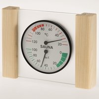 Infraworld - Klimamesser mit Glas Holzrahmen in Fichte Sauna Thermometer Hygrometer Infraworld - Klimamesser mit Glas Holzrahmen in Fichte Sauna Thermometer Hygrometer von INFRAWORLD