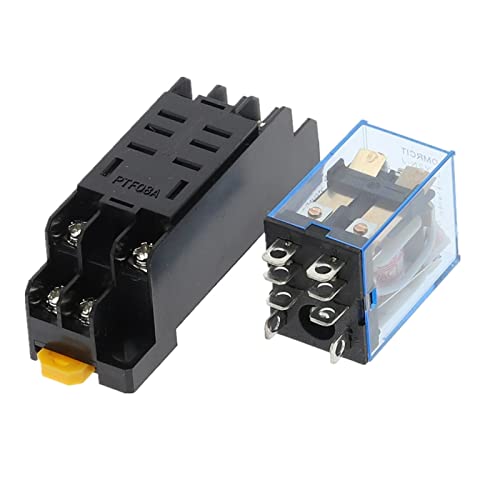INFRI 12V 24V 36V 110V 220V 380V DC/AC 10A 8PIN Coil Power Relais DPDT LY2NJ HH62P HHC68A-2Z mit Sockelsockel (Größe : AC 110V) von INFRI