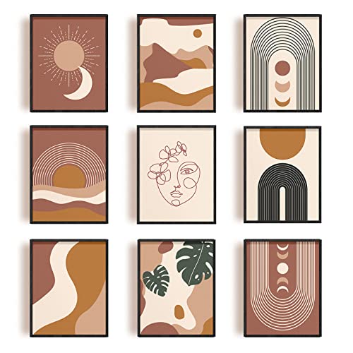 INFUNLY 9 Stücke Abstrakte Boho Wanddekoration Ungerahmt Abstrakte Strichzeichnungen 20x25cm Malerei Frau Pflanzen Wandkunst Wohnzimmer Schlafzimmer Dekorationen INFUNLY 9 Stücke Abstrakte Boho Wanddekoration Ungerahmt Abstrakte Strichzeichnungen 20x25cm Malerei Frau Pflanzen Wandkunst Wohnzimmer Schlafzimmer Dekorationen von INFUNLY