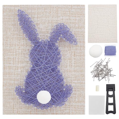 INFUNLY Osterhase DIY String Art Kit Für Erwachsene Anfänger Lila Häschen String Art Kit Tier DIY Bastelset Für Ostergeschenke Einfach Herzustellendes DIY String Art Kit Mit Anleitung 3D Rabbit Art INFUNLY Osterhase DIY String Art Kit Für Erwachsene Anfänger Lila Häschen String Art Kit Tier DIY Bastelset Für Ostergeschenke Einfach Herzustellendes DIY String Art Kit Mit Anleitung 3D Rabbit Art von INFUNLY