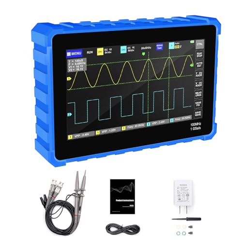 INFURIDER Oszilloskop, Digital Oszilloskop Multimeter, Handoszilloskop with 2 Kanal, Usb Oszilloskop, 100 MHz Bandbreite, TFT-LCD-Display, 1GSa/s Abtastrate von INFURIDER