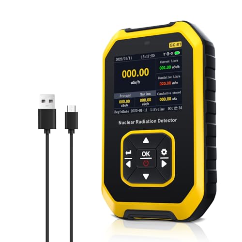 YF-Y1-GC-01 Tragbarer Geigerzähler-Nuklearstrahlungsdetektor mit LCD-Display, wiederaufladbarer Strahlungsdetektor Beta-Gamma-Röntgen, tragbares Strahlenschützer für Zuhause, Outdoor, Industrie von INFURIDER