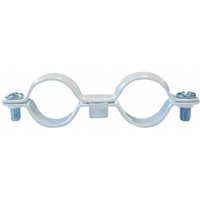 Ing Fixations - Doppelschelle Durchmesser 20 mm, Rilsanbeschichtung weiß, 50 Stück von ING FIXATIONS